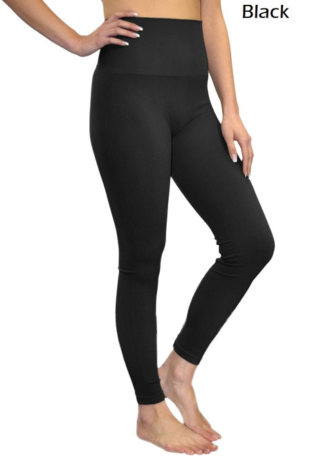 Elietian Ribbed Seamless High Waisted Legging