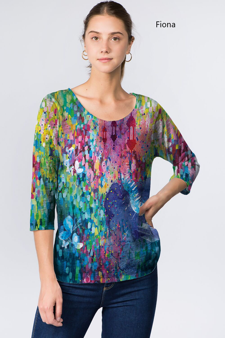 Et' Lois Lights on a Lily Pad Soft Knit Top