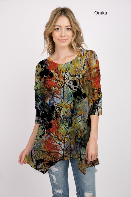 Et' Lois Hazy Fall Expressions Soft Knit Top