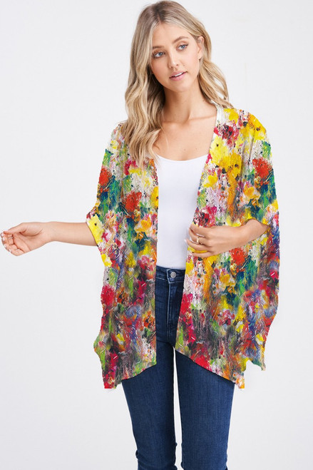 Et' Lois Bountiful Garden Open Wrap Shawl - New Moon Boutique