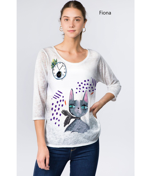 Et' Lois French Kitty Soft Knit Top