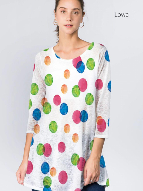 Et' Lois Big Circles Soft Knit Top