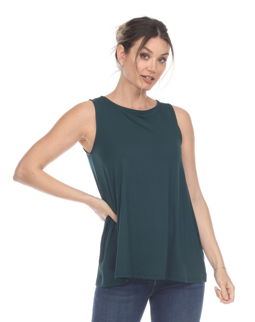 Inoah Emerald Modal Sleeveless Basic Tank