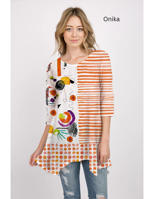 Et' Lois Orange Meditation Soft Knit Top