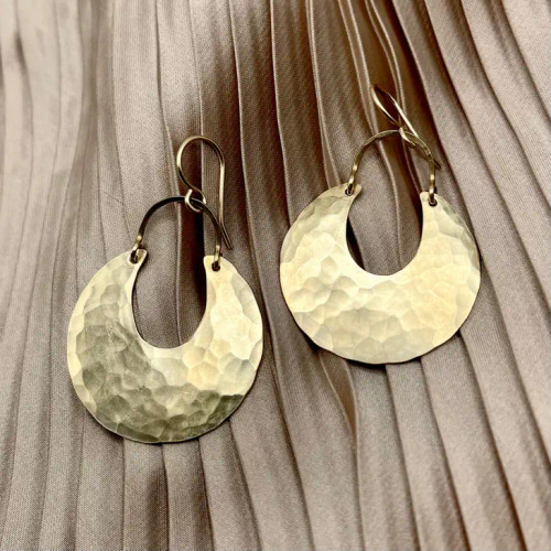 Fluff Hardware Waning Moon Earrings