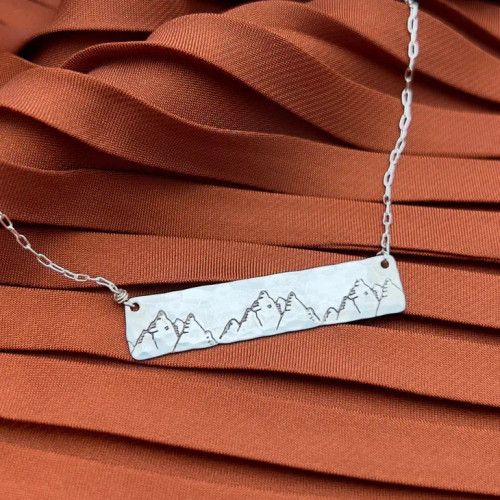 Fluff Hardware Mountains Scenic Necklace