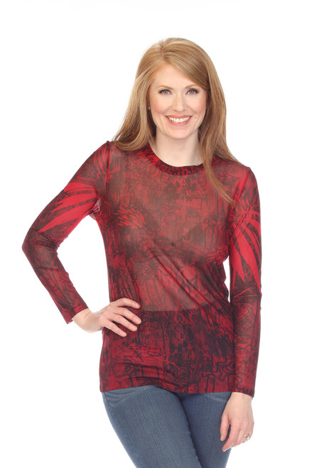 Inoah Rejoices Mesh Top