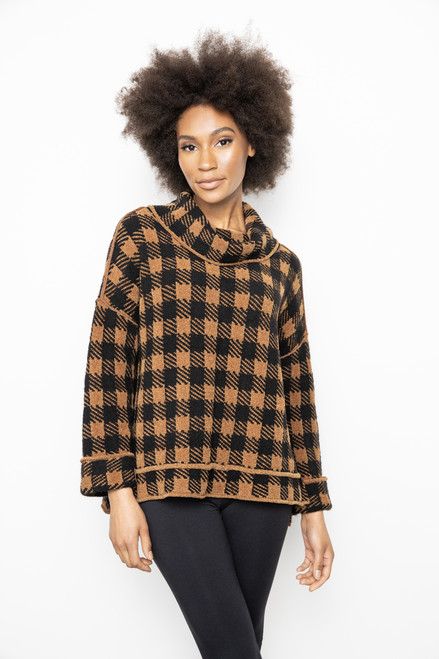 Liv by Habitat Cinnamon Check Chenille Sweater