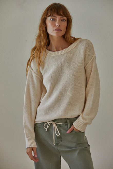 By Together Ivory Cotton Sweater 