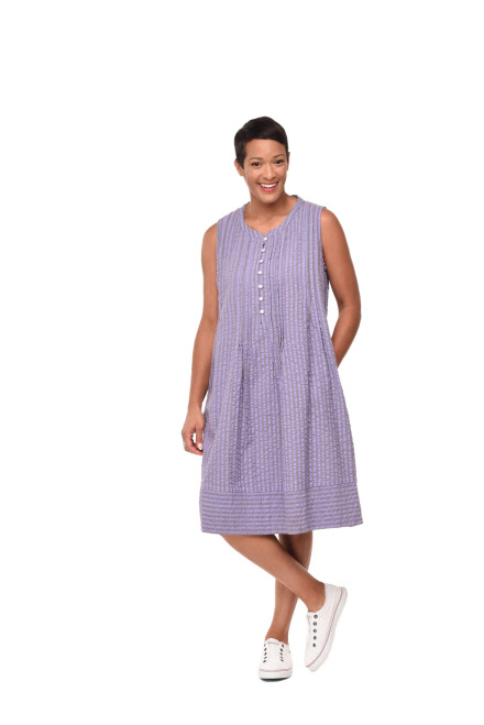 Tulip Sully Seersucker Stripe Cotton Jennings Dress