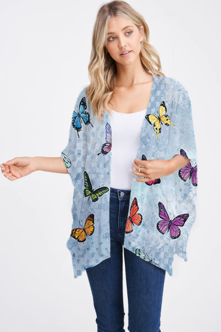 Et' Lois Butterfly Soiree Open Wrap Shawl