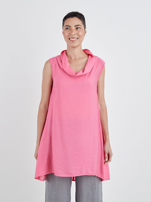 Cut Loose Rayon Parachute Cowl Tunic