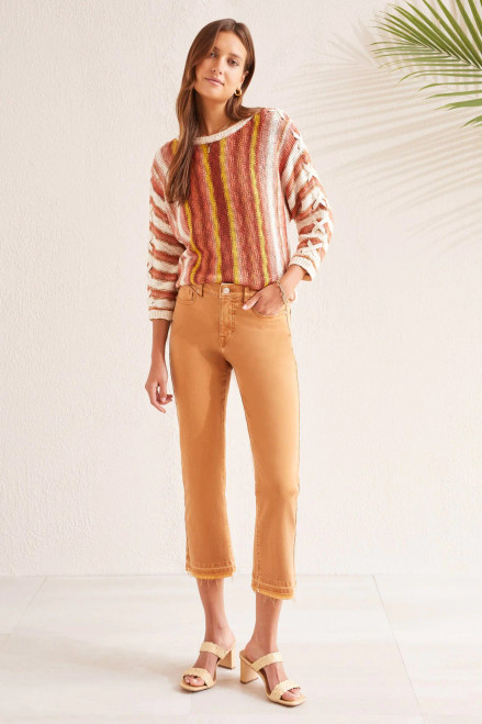 Tribal Cashew Stretch Crop Jeans