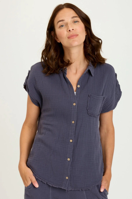 XCVI Hypnotic Cotton Gauze Shirt