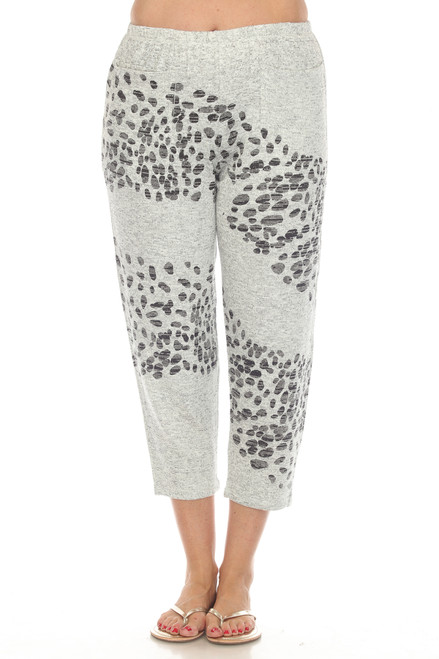  Inoah Cheetah Dots Knit Pants