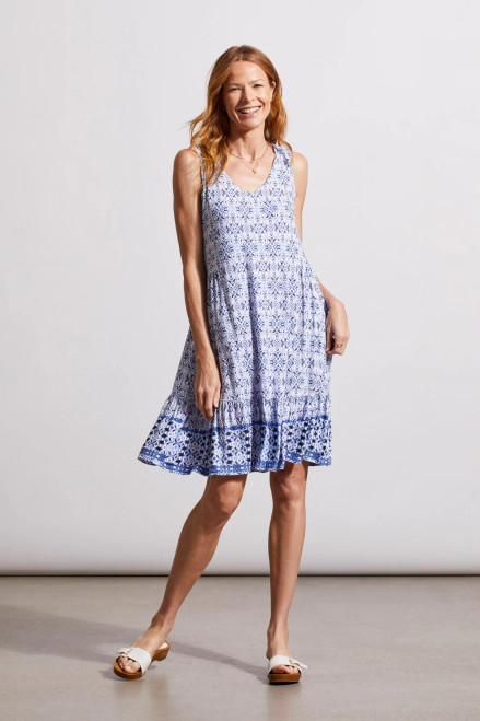 Tribal Bluestar Jersey Sleeveless Dress