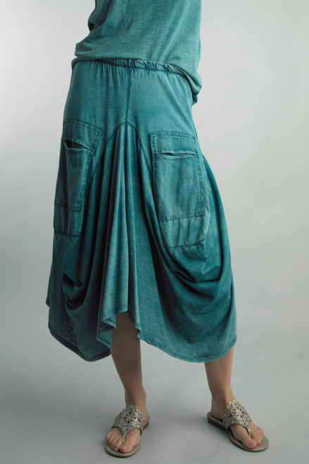 Tempo Paris Cotton Green Bubble Skirt