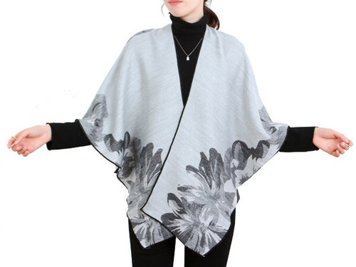 Winding River Grey & Black Reversible Wrap