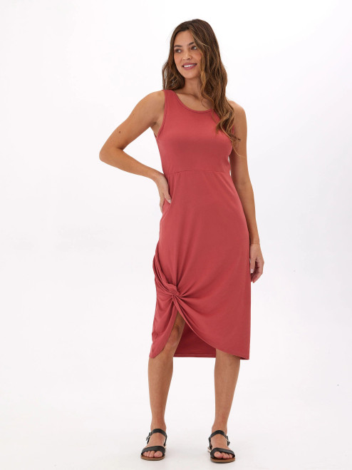 Threads 4 Thought Rouge Jersey Knotted Dress