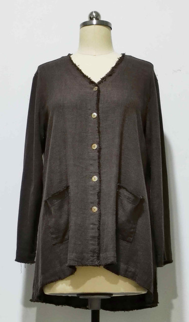 Kleen Linen Button Jacket