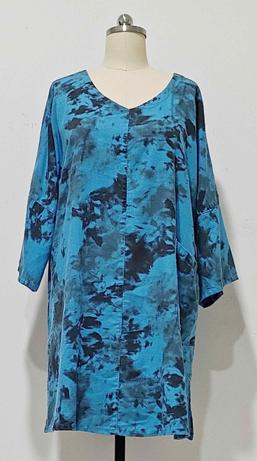 Kleen Splotch 3/4 Sleeve Tunic Top