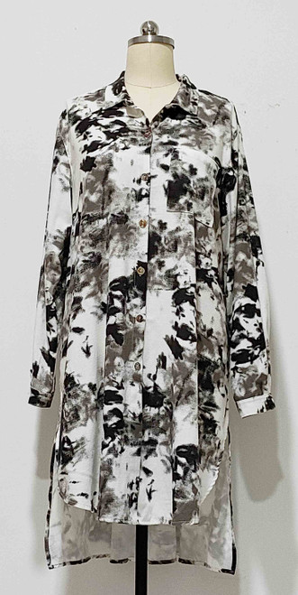 Kleen Splotch Hi-Low Long Shirt