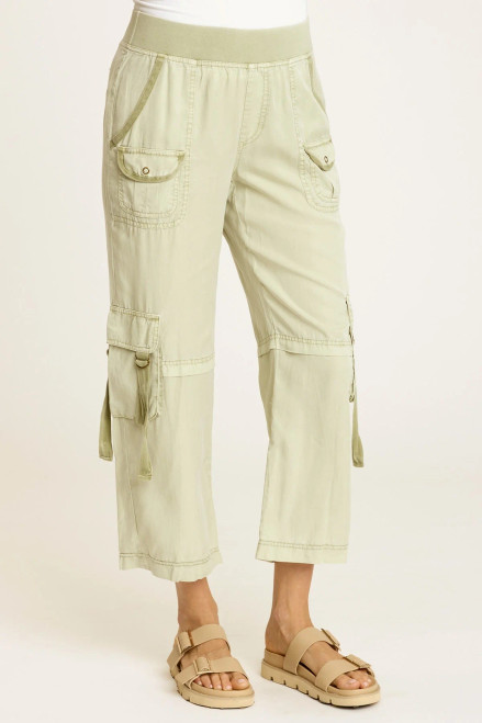 XCVI Limescent Tencel Twill Cargo Pants