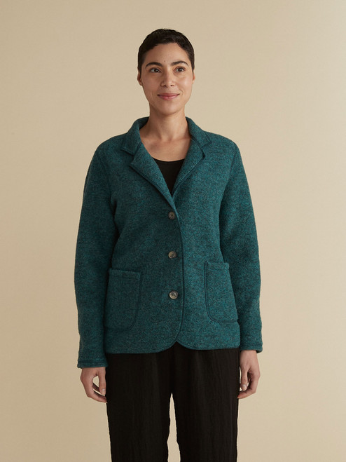 Cut Loose Boiled Wool Pocket Blazer