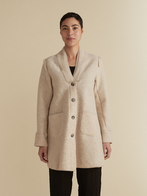 Cut Loose Boiled Wool Coat