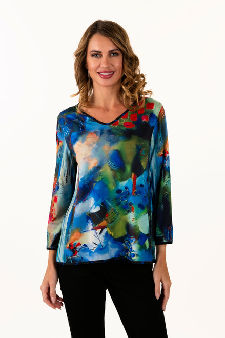 Lemon Grass Infinity Reversible Jersey Top - New Moon Boutique