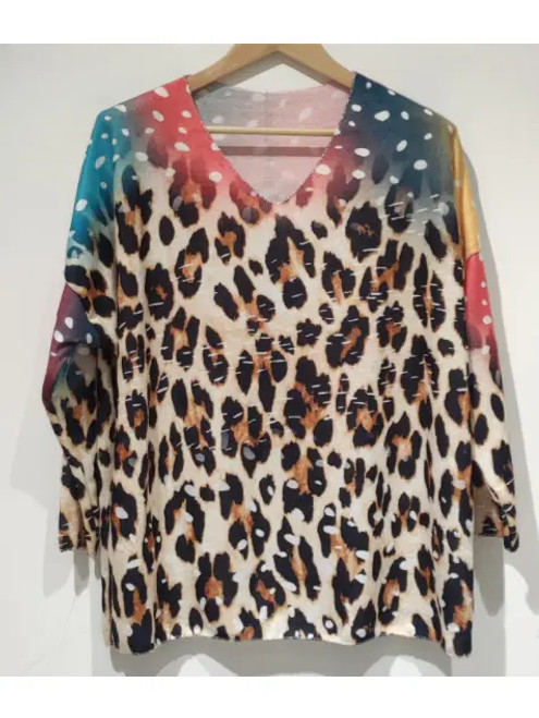 LOOWIE Italian Cozy Leopard Sweater