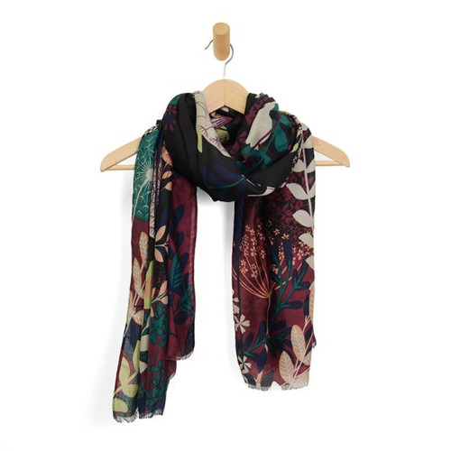 Joy Susan Black Dandelion Scarf