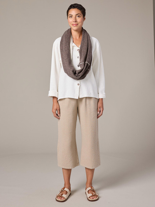 Cut Loose Pucker Doublecloth Crop Jacket