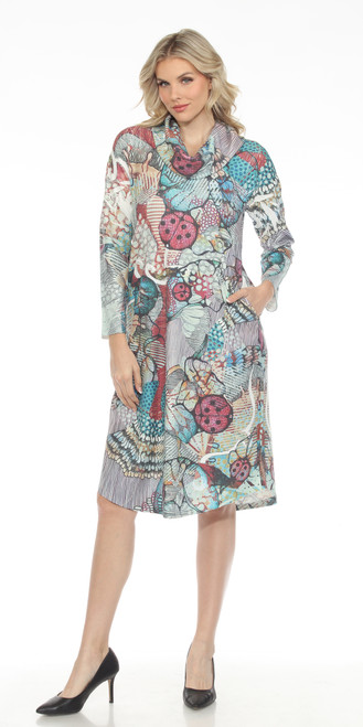 Inoah Catalina Rib Knit Midi Dress