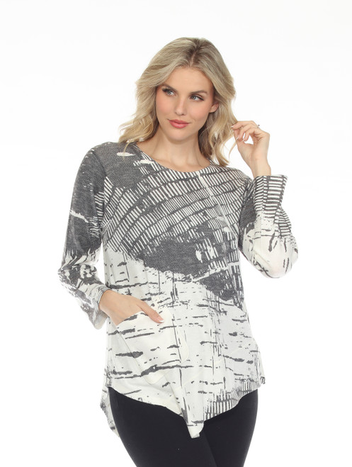 Inoah NYX Pointed Hem Knit Top