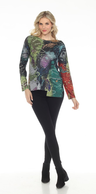 Inoah Ablaze Grey Knit Top