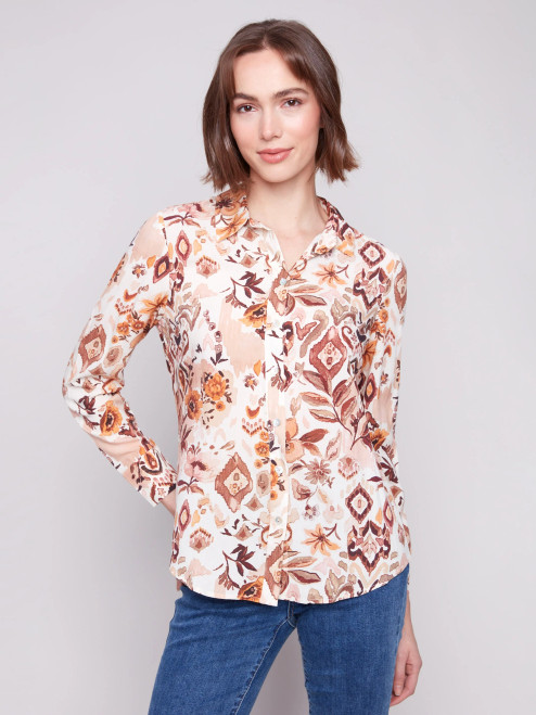 Charlie B Coco Ikat Shirt