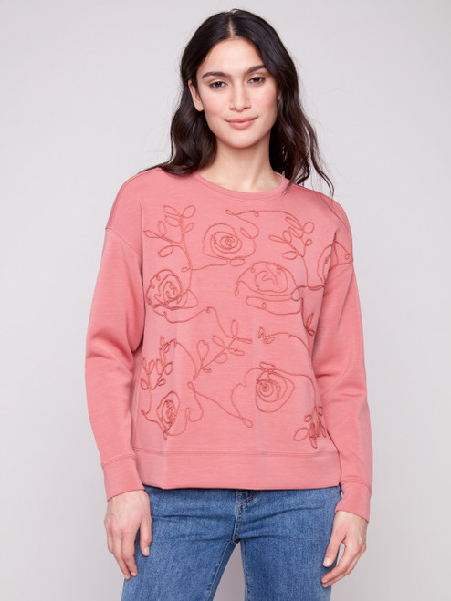 Charlie B Primrose Braid Embroidered Cozy Top
