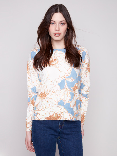 Charlie B Misty Button Trim Sweater