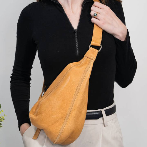 Latico Leathers Hippie Handcrafted Sling Bag