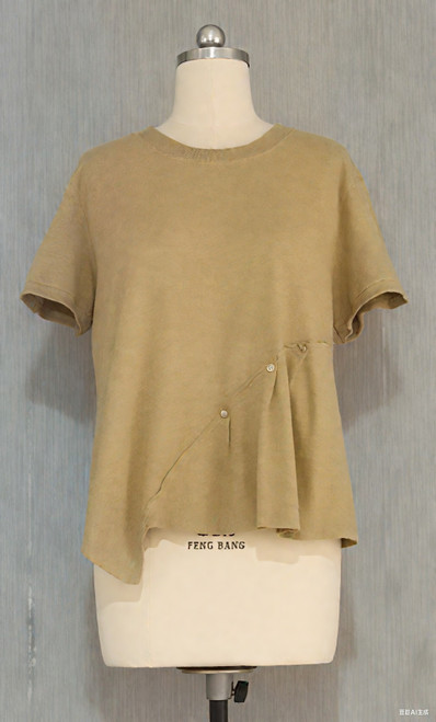 Kleen Short Sleeve Pleat Top
