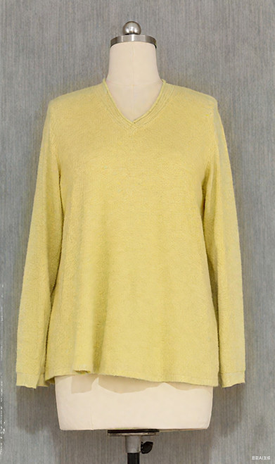 Kleen Frayed Hem V-Neck Top