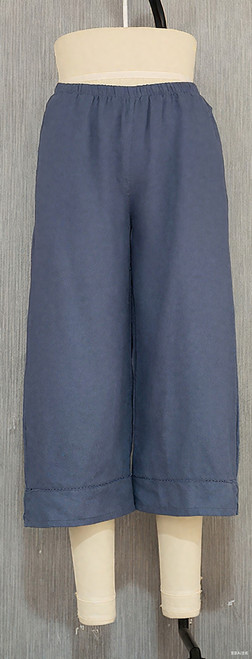 Kleen Linen Crop Pant with Lace