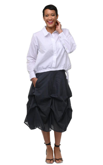 Tulip White Cotton Sardinia Blouse