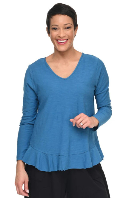 Tulip Azure Cotton Jolie Top
