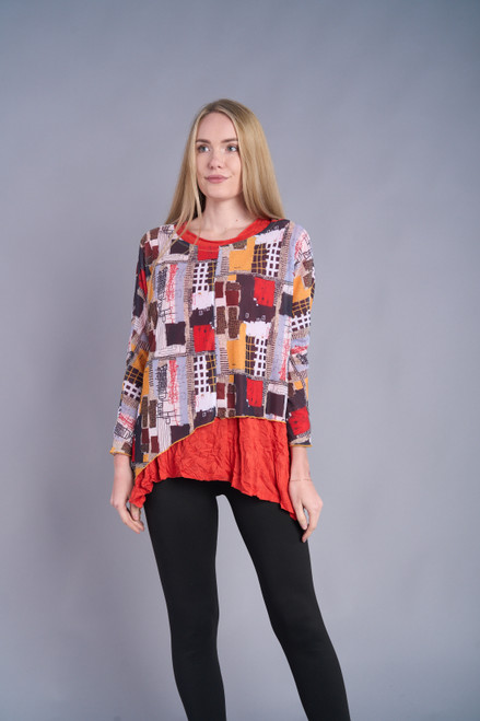 Shana Squares Mesh Topper