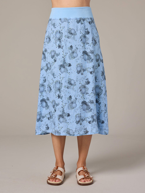 Cut Loose Leoni Floral Print Aline Skirt Cut Loose Leoni Floral Print Aline Skirt