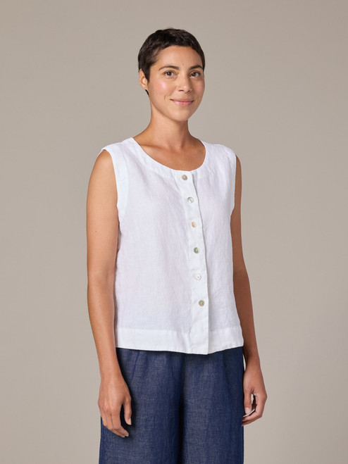 Cut Loose Solid Linen Vest Cut Loose Solid Linen Vest
