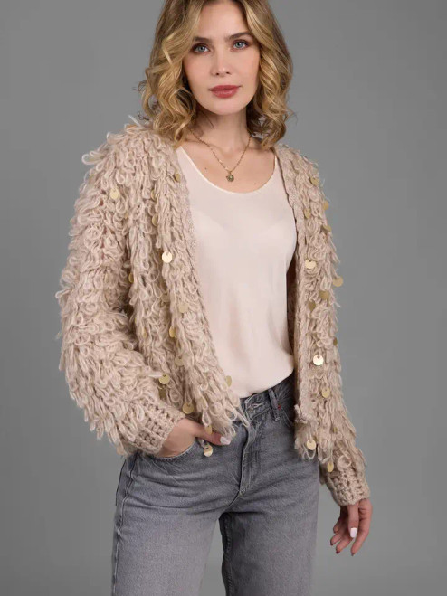 SAACHI Shiny Knit Sweater SAACHI Shiny Knit Sweater