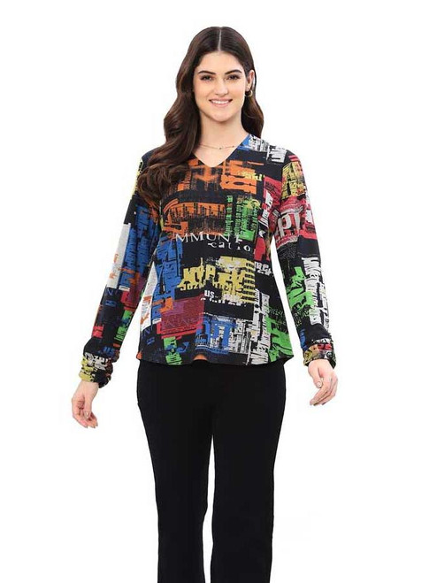 Parsley & Sage Muni Print Top Parsley & Sage Muni Print Top